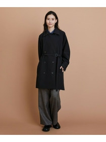 【L'EQUIPE】［eclat 2025年11月号掲載商品］ウールサキソニーストレートパンツ 詳細画像 チャコールグレー 11