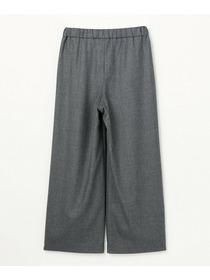 【L'EQUIPE】［eclat 2025年11月号掲載商品］ウールサキソニーストレートパンツ 詳細画像 チャコールグレー 31