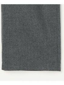 【L'EQUIPE】［eclat 2025年11月号掲載商品］ウールサキソニーストレートパンツ 詳細画像 チャコールグレー 34