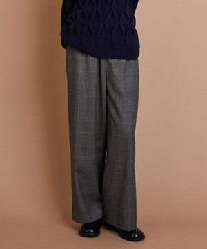 ［eclat 2025年11月号掲載商品］ウールサキソニーストレートパンツウールサキソニーストレートパンツ