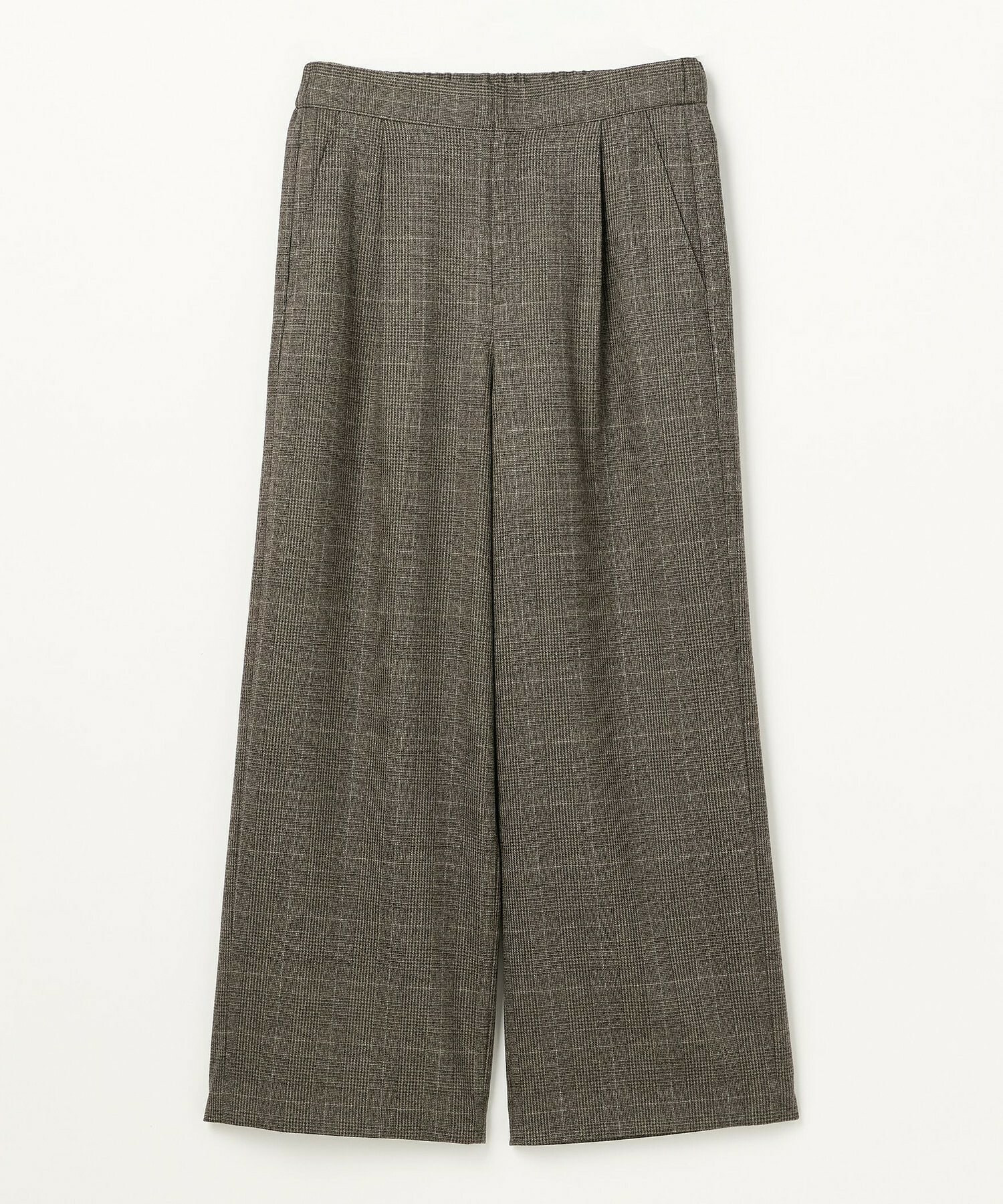【L'EQUIPE】［eclat 2025年11月号掲載商品］ウールサキソニーストレートパンツ 詳細画像 チャコールグレー 14