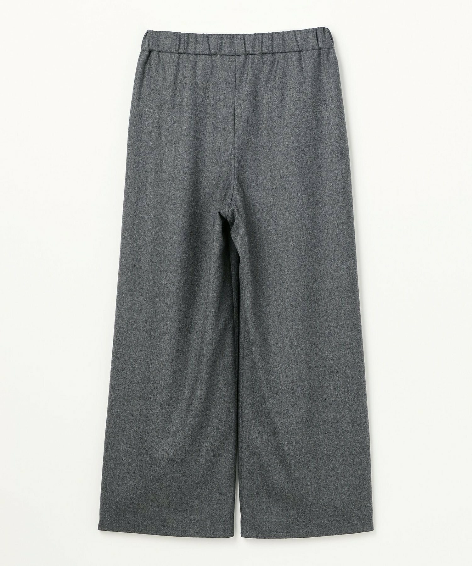 【L'EQUIPE】［eclat 2025年11月号掲載商品］ウールサキソニーストレートパンツ 詳細画像 チャコールグレー 31