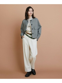 【L'EQUIPE】［eclat 2025年11月号掲載商品］クラシックドリルパンツ 詳細画像 ホワイト 10