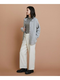 【L'EQUIPE】［eclat 2025年11月号掲載商品］クラシックドリルパンツ 詳細画像 ホワイト 13