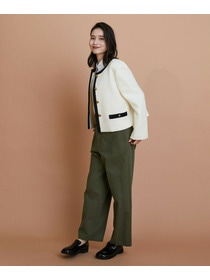 【L'EQUIPE】［eclat 2025年11月号掲載商品］クラシックドリルパンツ 詳細画像 ホワイト 18