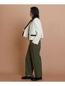 【L'EQUIPE】［eclat 2025年11月号掲載商品］クラシックドリルパンツ 詳細画像 ホワイト 19