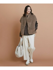 【L'EQUIPE】［eclat 2025年11月号掲載商品］クラシックドリルパンツ 詳細画像 ホワイト 2