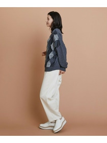 【L'EQUIPE】［eclat 2025年11月号掲載商品］クラシックドリルパンツ 詳細画像 ホワイト 5