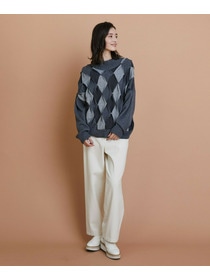 【L'EQUIPE】［eclat 2025年11月号掲載商品］クラシックドリルパンツ 詳細画像 ホワイト 6