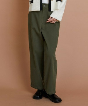 【L'EQUIPE】［eclat 2025年11月号掲載商品］クラシックドリルパンツ 詳細画像 カーキ 1