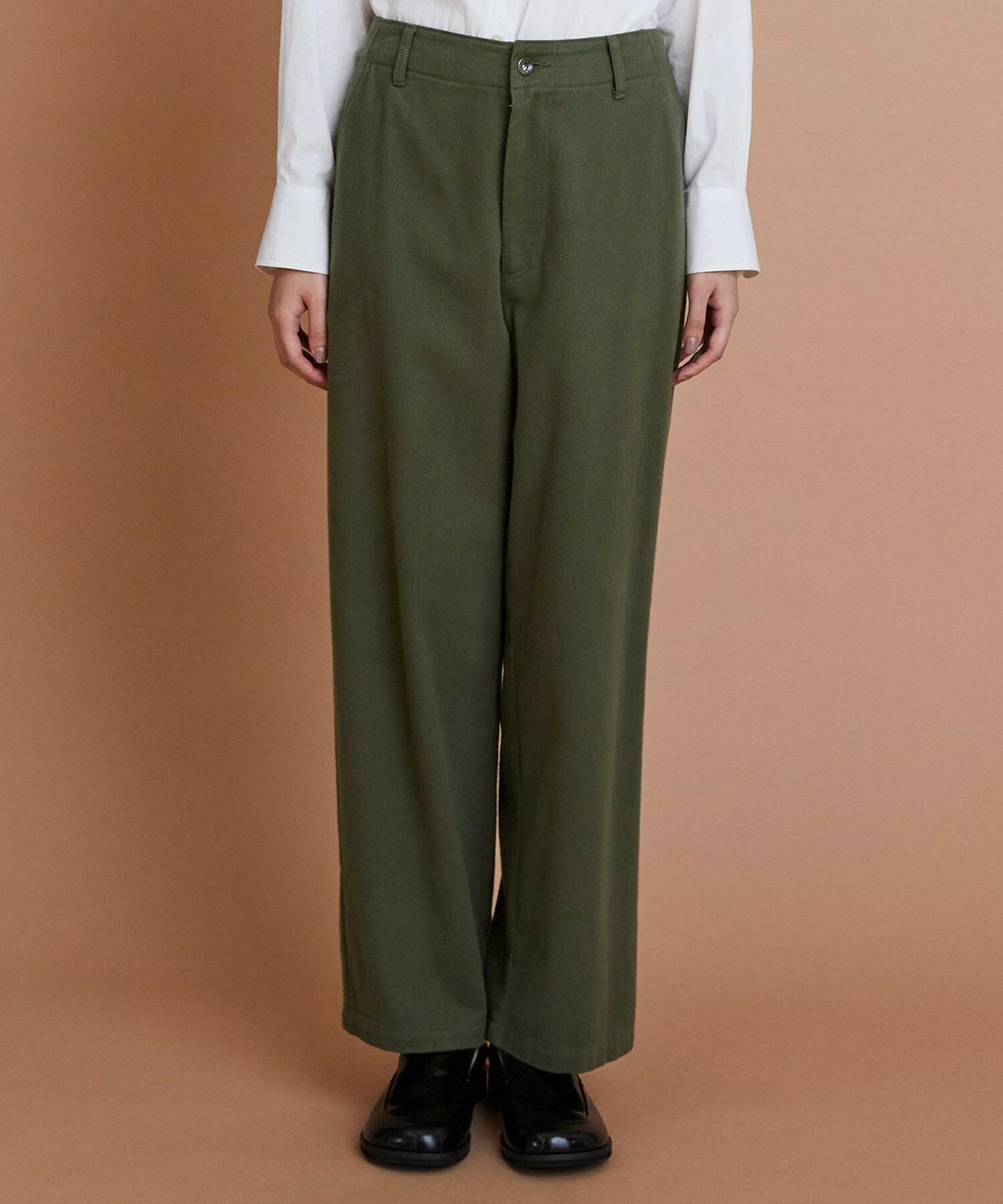 【L'EQUIPE】［eclat 2025年11月号掲載商品］クラシックドリルパンツ 詳細画像 ホワイト 21