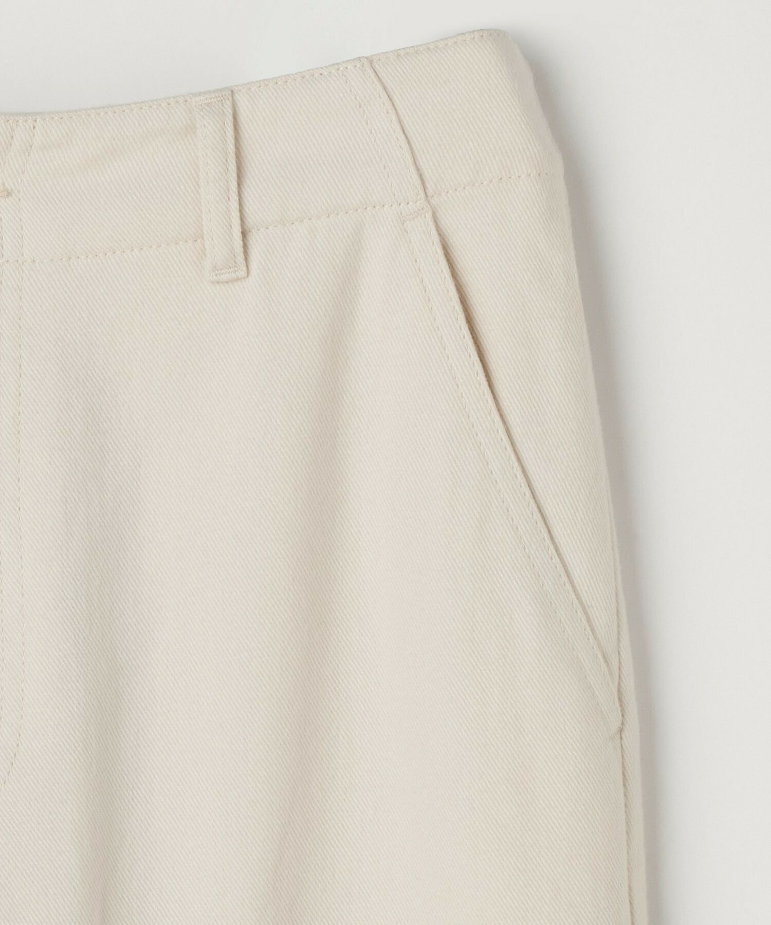 【L'EQUIPE】［eclat 2025年11月号掲載商品］クラシックドリルパンツ 詳細画像 ホワイト 28