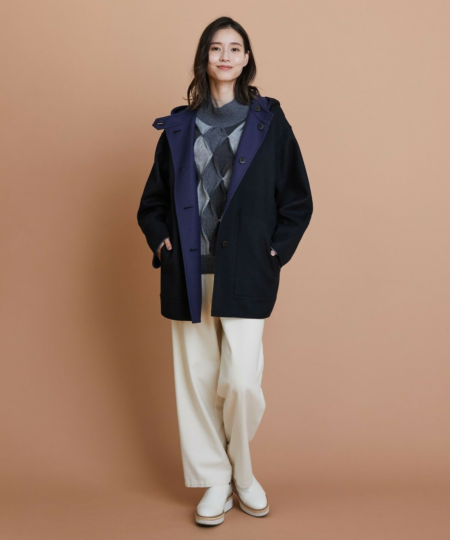 【L'EQUIPE】［eclat 2025年11月号掲載商品］クラシックドリルパンツ 詳細画像 ホワイト 8