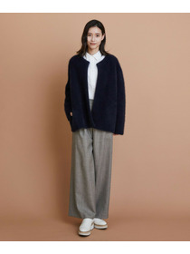 【L'EQUIPE】［eclat 2025年11月号掲載商品］ヘリンボーンサキソニーパンツ 詳細画像 ベージュ 23