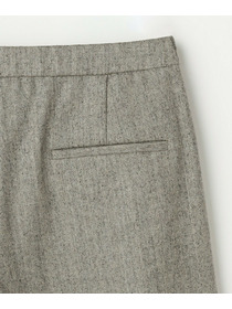 【L'EQUIPE】［eclat 2025年11月号掲載商品］ヘリンボーンサキソニーパンツ 詳細画像 ベージュ 28