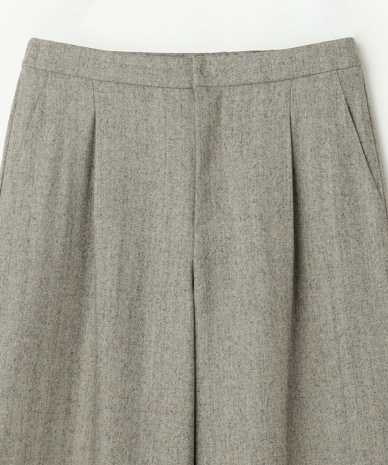 【L'EQUIPE】［eclat 2025年11月号掲載商品］ヘリンボーンサキソニーパンツ 詳細画像 ベージュ 26