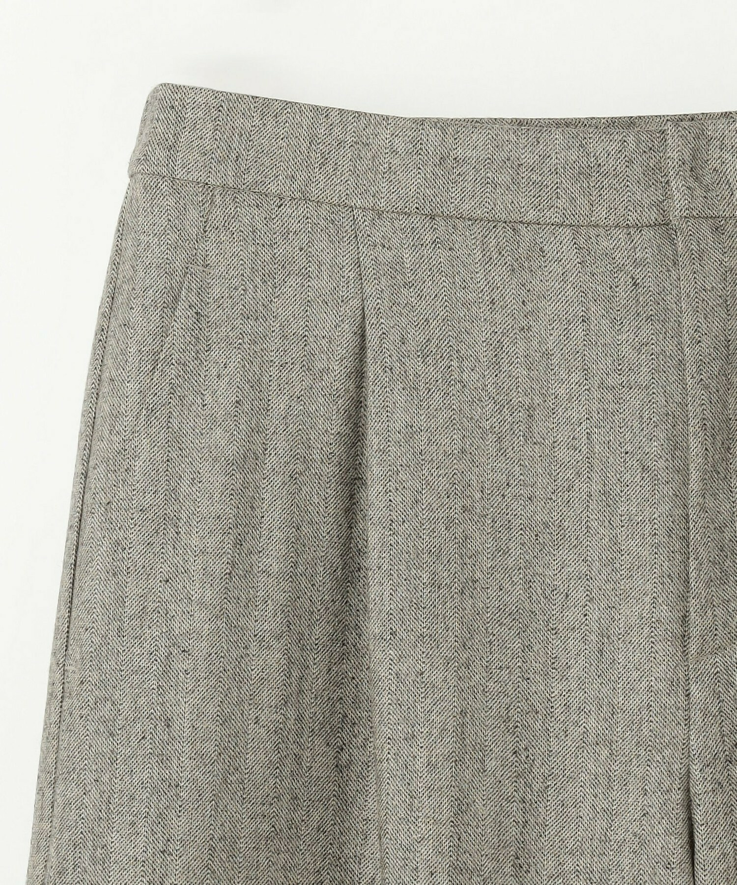 【L'EQUIPE】［eclat 2025年11月号掲載商品］ヘリンボーンサキソニーパンツ 詳細画像 ベージュ 27