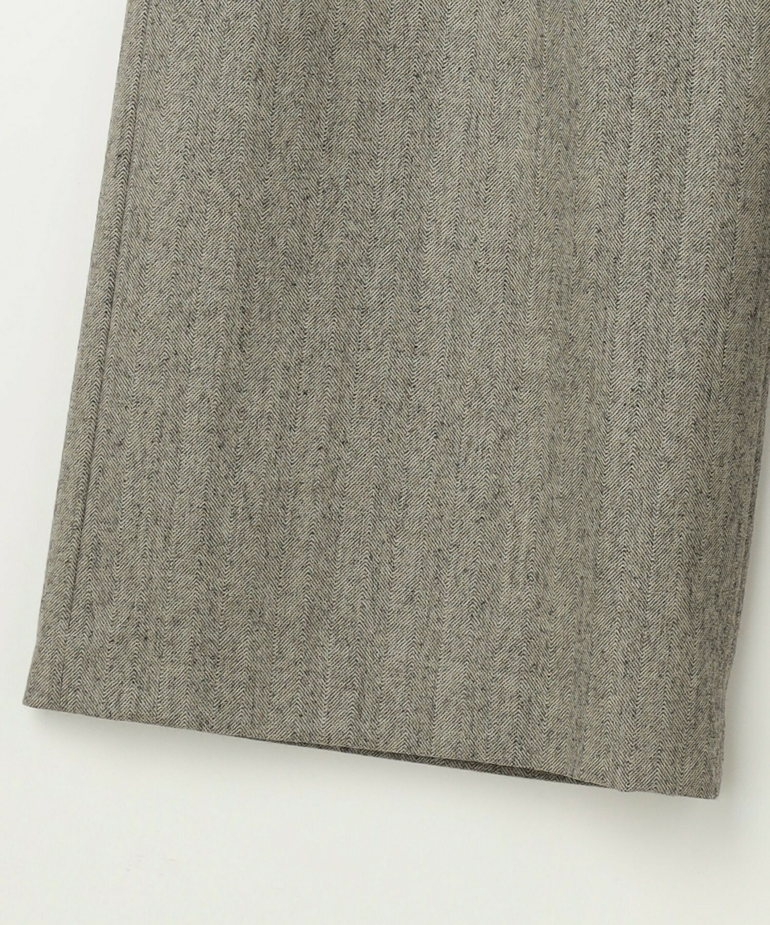 【L'EQUIPE】［eclat 2025年11月号掲載商品］ヘリンボーンサキソニーパンツ 詳細画像 ベージュ 29