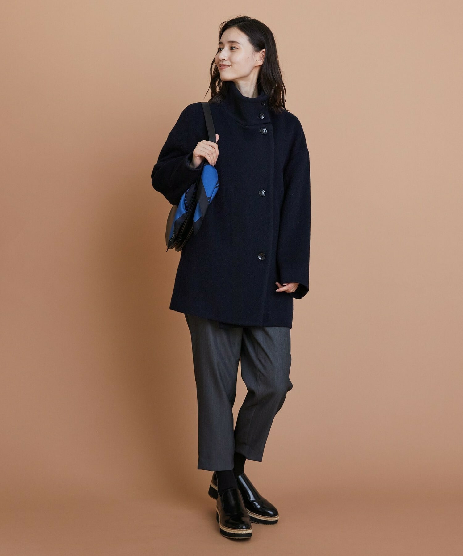 【L'EQUIPE】TWドビースキンテーパードパンツ 詳細画像 ブラック 10