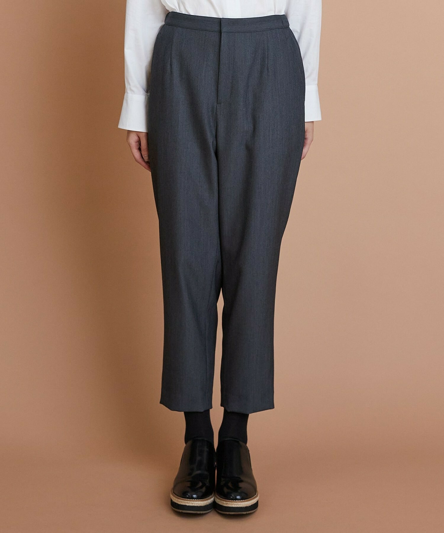 【L'EQUIPE】TWドビースキンテーパードパンツ 詳細画像 ブラック 14