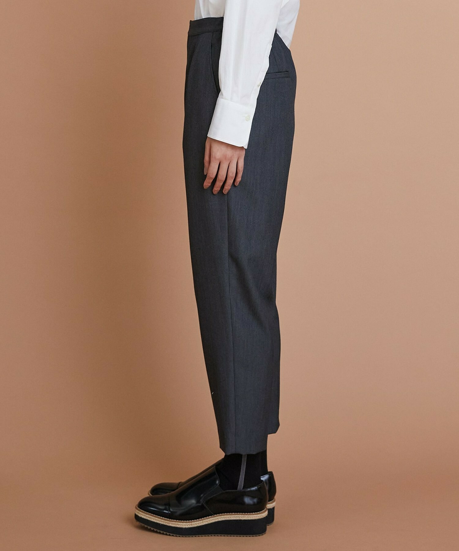 【L'EQUIPE】TWドビースキンテーパードパンツ 詳細画像 ブラック 15