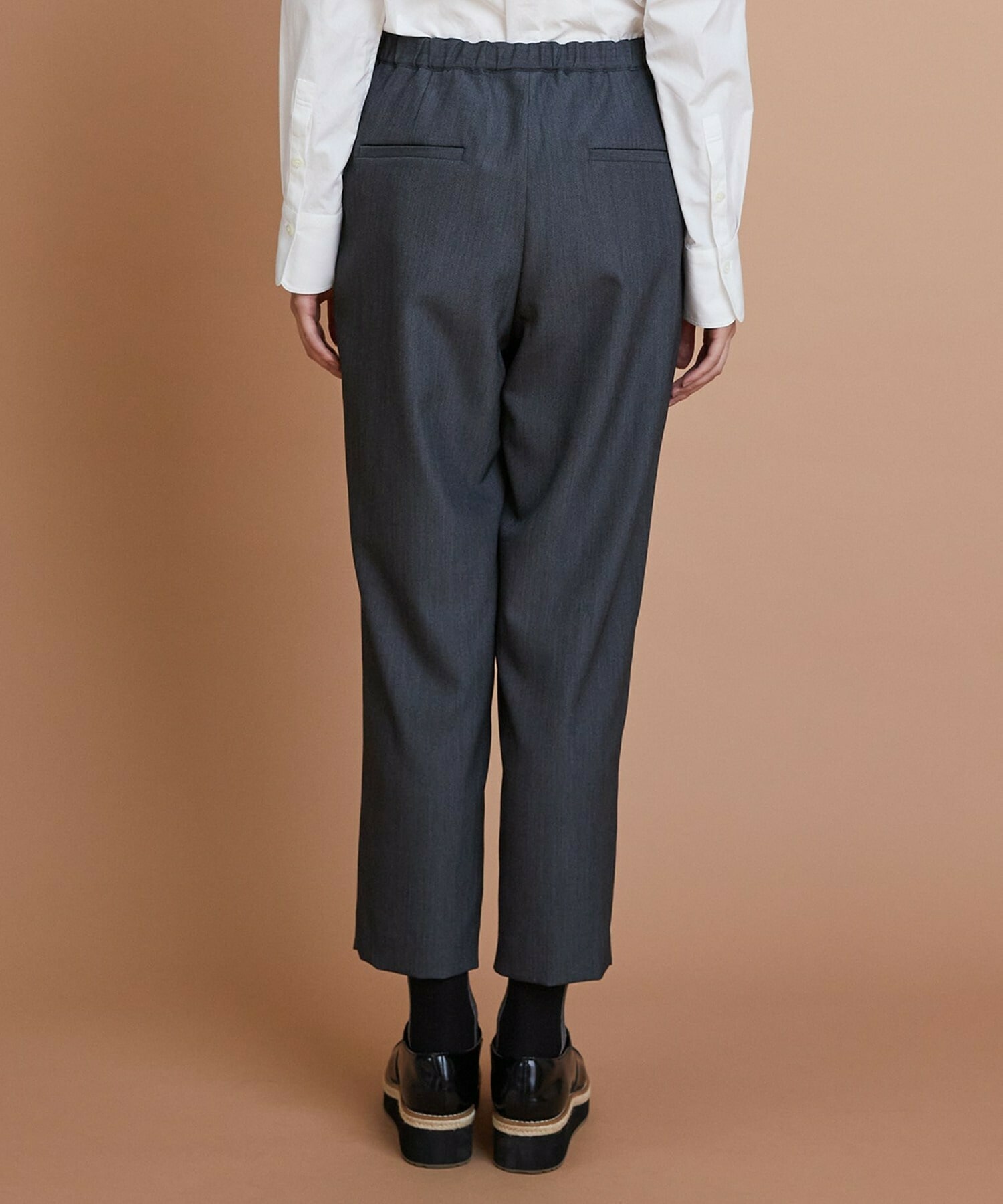 【L'EQUIPE】TWドビースキンテーパードパンツ 詳細画像 ブラック 16