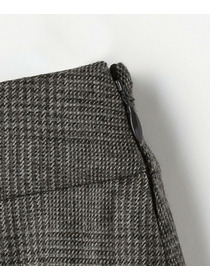 【L'EQUIPE】ウールサキソニーチェックハーフパンツ 詳細画像 チェック 5