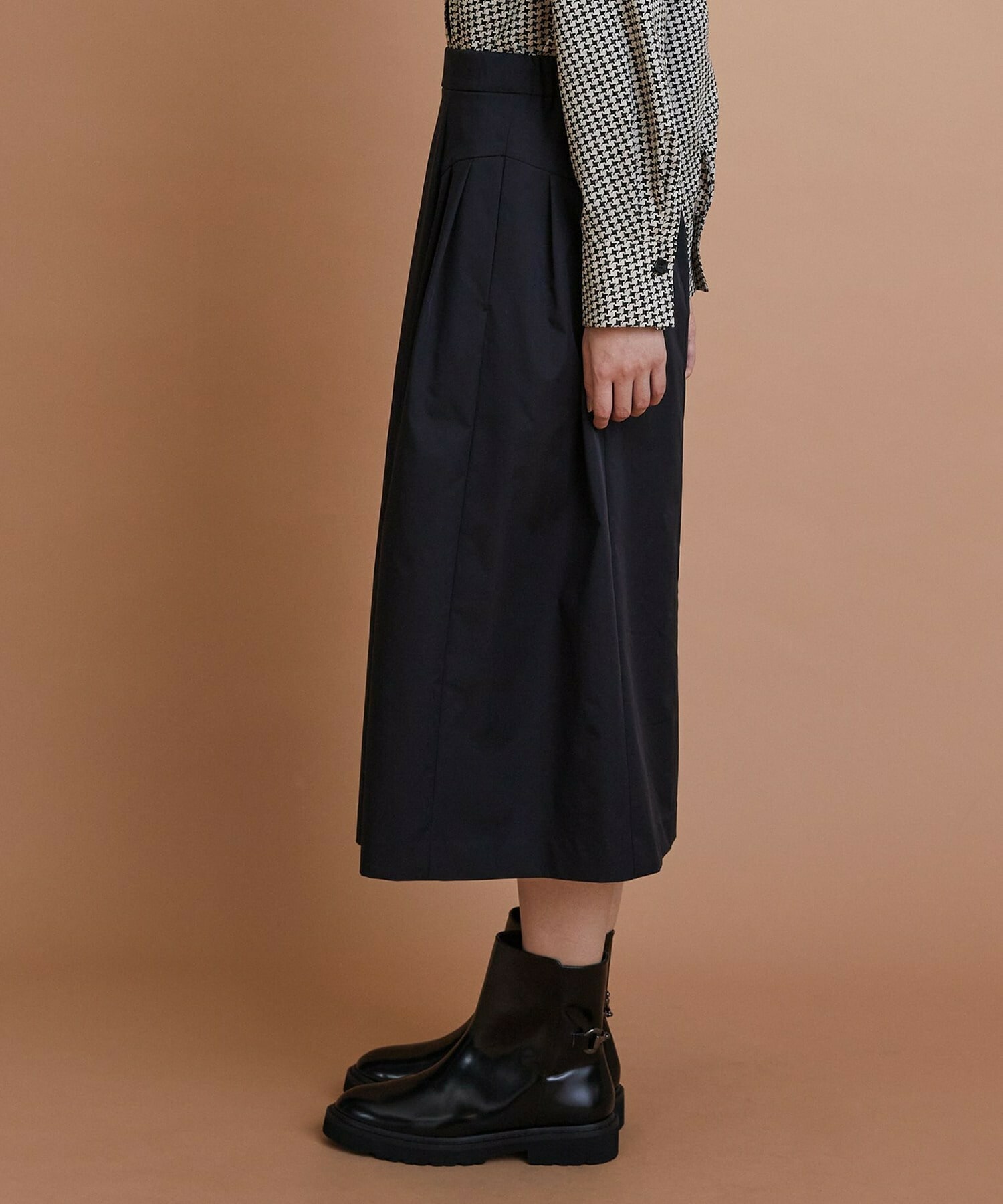 【L'EQUIPE】シャイニータフタスカート 詳細画像 ブラック 16