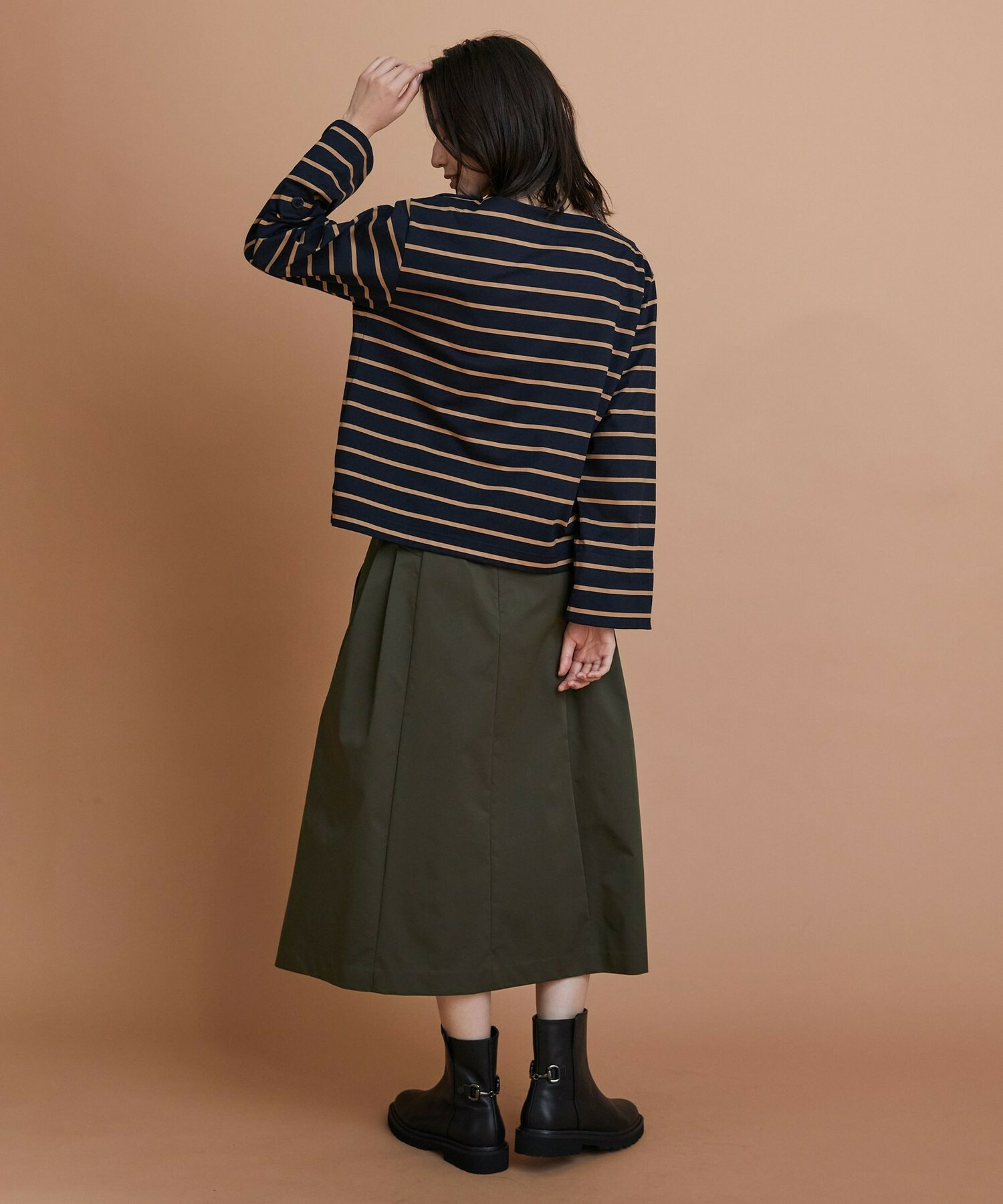 【L'EQUIPE】シャイニータフタスカート 詳細画像 ブラック 3