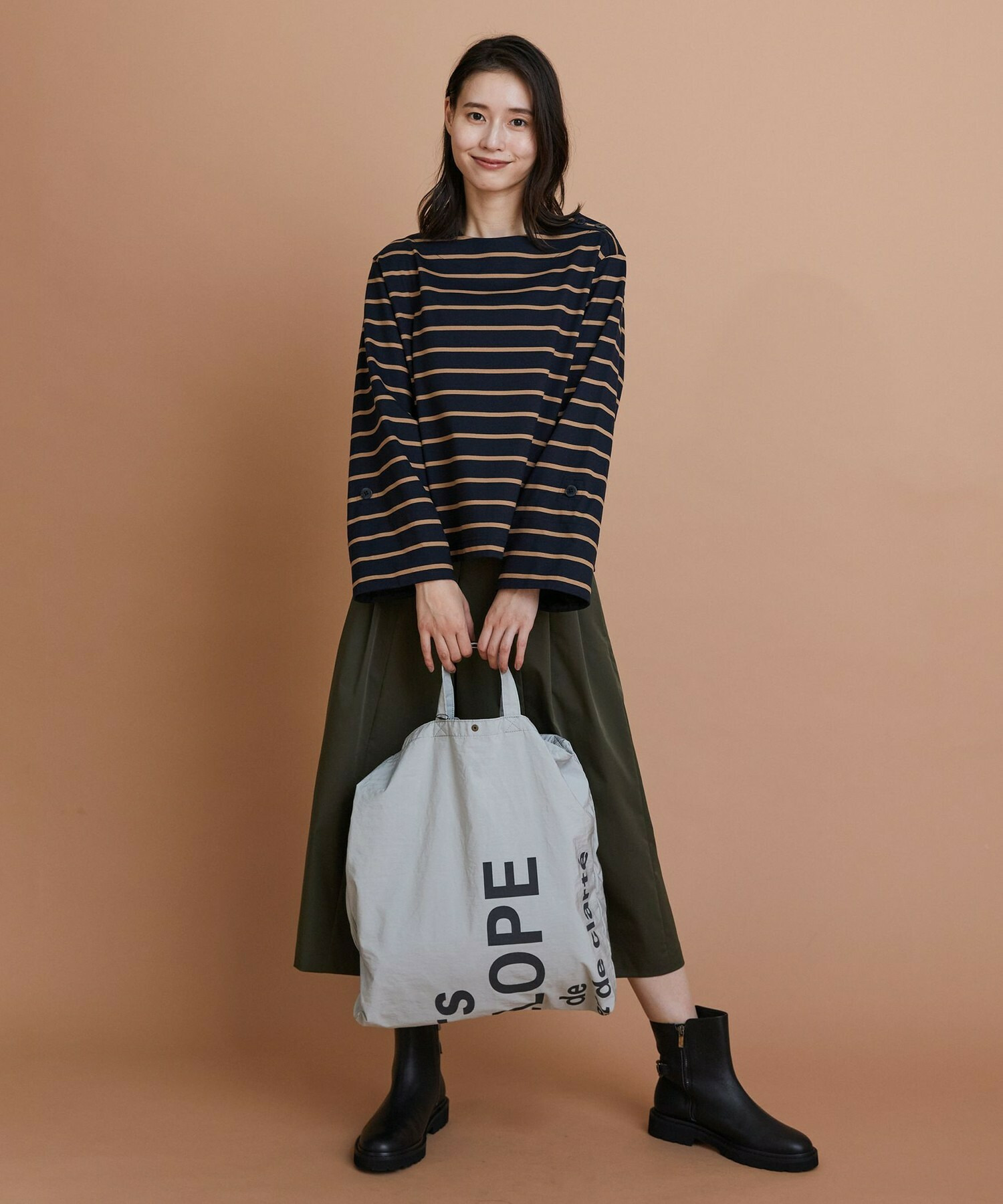 【L'EQUIPE】シャイニータフタスカート 詳細画像 ブラック 4