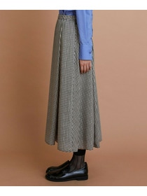 【L'EQUIPE】ハウンドトゥースプリントスカート 詳細画像 ブラック系その他 12