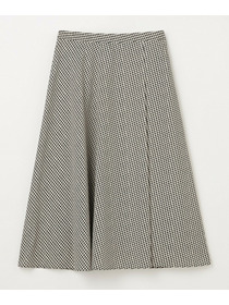 【L'EQUIPE】ハウンドトゥースプリントスカート 詳細画像 ブラック系その他 14