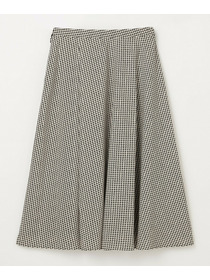 【L'EQUIPE】ハウンドトゥースプリントスカート 詳細画像 ブラック系その他 15