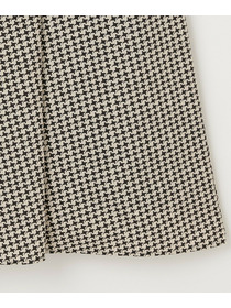 【L'EQUIPE】ハウンドトゥースプリントスカート 詳細画像 ブラック系その他 18