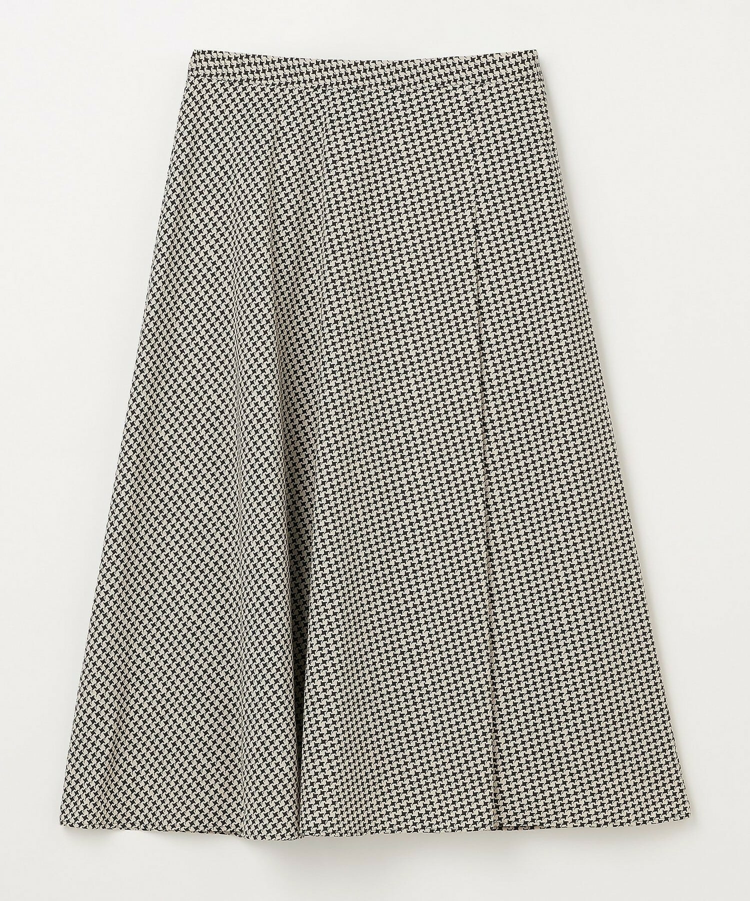 【L'EQUIPE】ハウンドトゥースプリントスカート 詳細画像 ブラック系その他 14