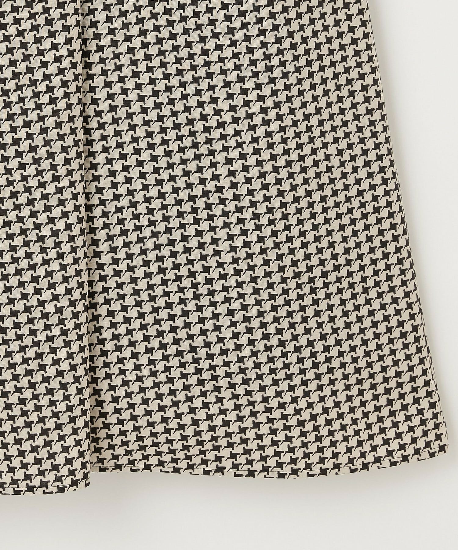 【L'EQUIPE】ハウンドトゥースプリントスカート 詳細画像 ブラック系その他 18