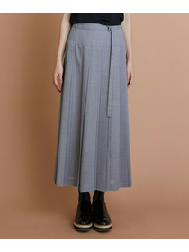 【L'EQUIPE】シアートロピカルプリーツスカート 詳細画像 ブラック 12