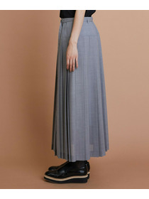 【L'EQUIPE】シアートロピカルプリーツスカート 詳細画像 ブラック 13