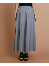 【L'EQUIPE】シアートロピカルプリーツスカート 詳細画像 ブラック 14