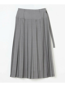 【L'EQUIPE】シアートロピカルプリーツスカート 詳細画像 ブラック 15