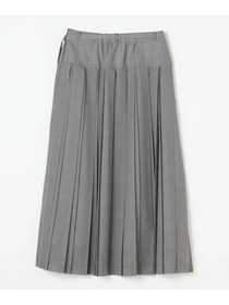 【L'EQUIPE】シアートロピカルプリーツスカート 詳細画像 ブラック 16