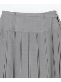 【L'EQUIPE】シアートロピカルプリーツスカート 詳細画像 ブラック 17