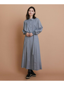 【L'EQUIPE】シアートロピカルプリーツスカート 詳細画像 ブラック 5