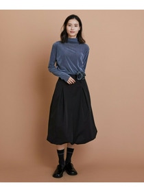 【L'EQUIPE】［eclat 2025年11月号掲載商品］ソフトメモリータフタバルーンスカート 詳細画像 ブラック 11