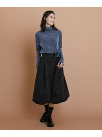 【L'EQUIPE】［eclat 2025年11月号掲載商品］ソフトメモリータフタバルーンスカート 詳細画像 ブラック 12