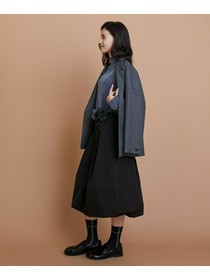 【L'EQUIPE】［eclat 2025年11月号掲載商品］ソフトメモリータフタバルーンスカート 詳細画像 ブラック 16