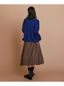 【L'EQUIPE】［eclat 2025年11月号掲載商品］ソフトメモリータフタバルーンスカート 詳細画像 ブラック 8