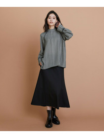 【L'EQUIPE】2wayストレッチクロススカート 詳細画像 ブラック 1