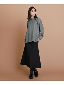 【L'EQUIPE】2wayストレッチクロススカート 詳細画像 ブラック 2