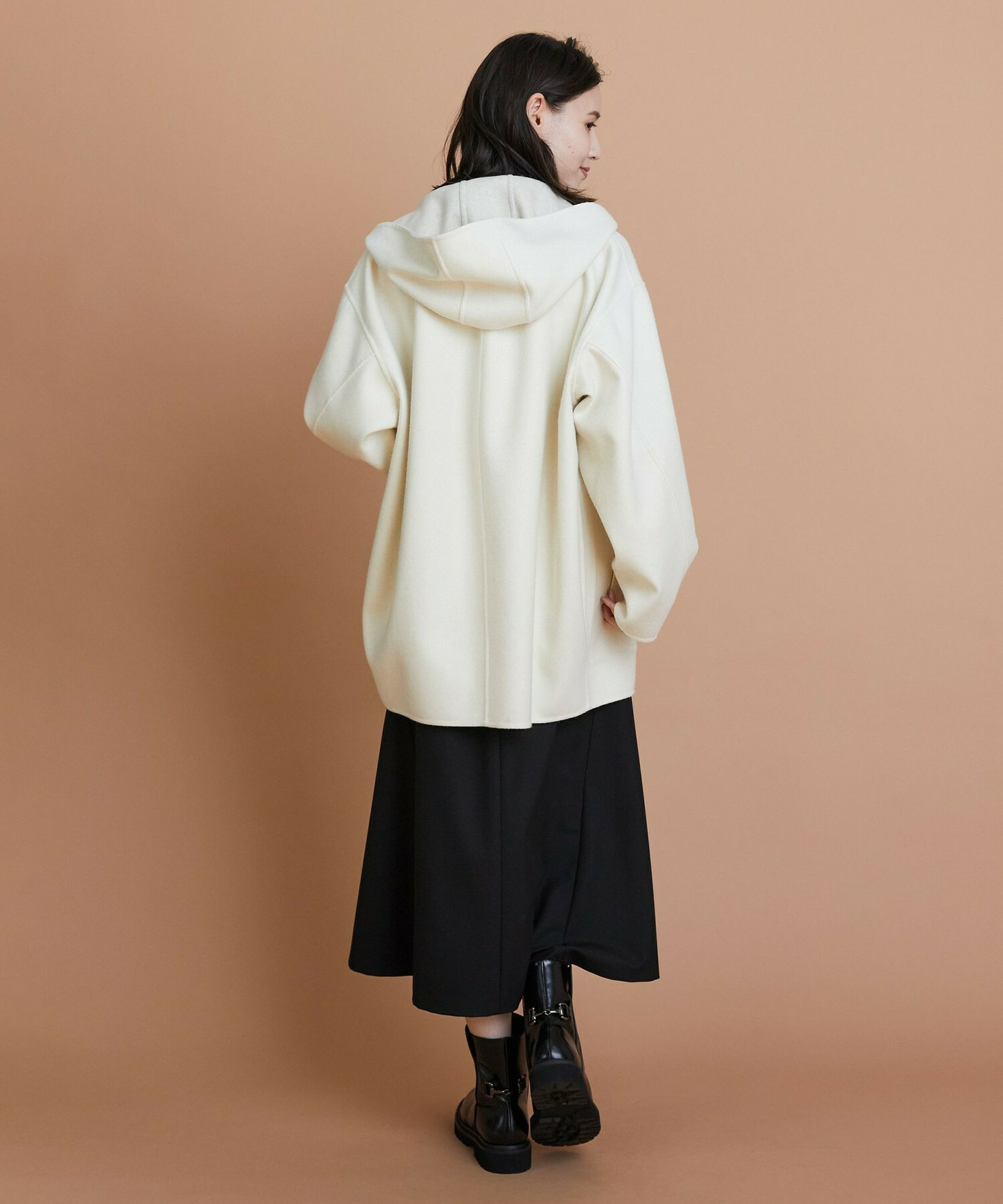 【L'EQUIPE】2wayストレッチクロススカート 詳細画像 ブラック 11